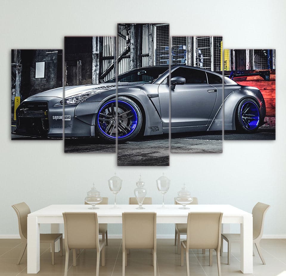 Framed 5 Panels - Nissan GTR35