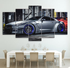 Framed 5 Panels - Nissan GTR35