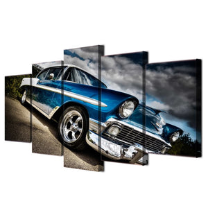 Framed 5 Panels - Classic Cadillac