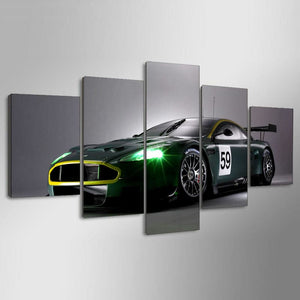 Framed 5 Panels - Aston Martin