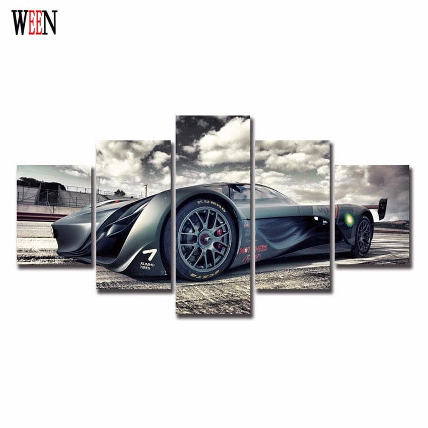Framed 5 Panels - Concept Car