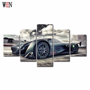 Framed 5 Panels - Concept Car