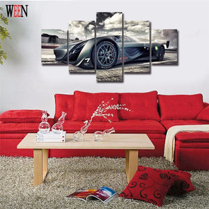 Framed 5 Panels - Concept Car