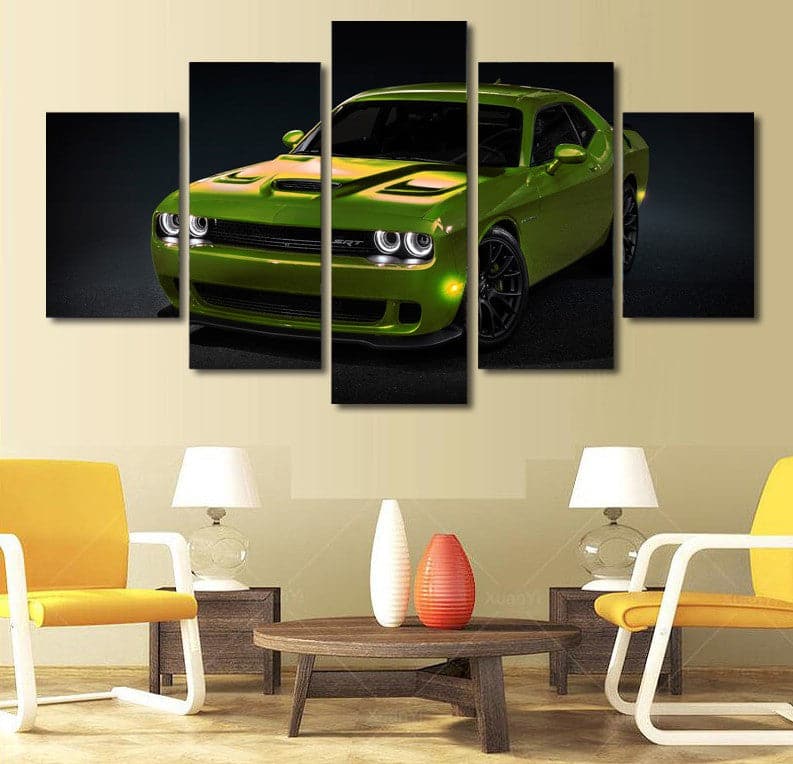 Pine Stretched  Framed 5 Panels - Chevrolet