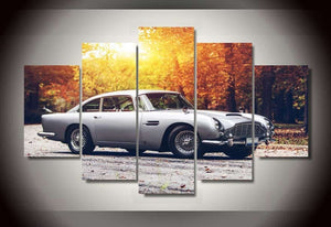 Framed 5 Panels - Aston Martin