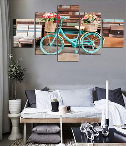 Framed 5 Panels - Bike