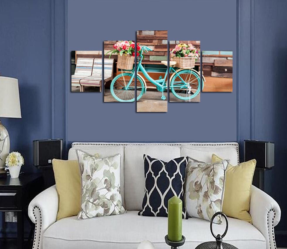 Framed 5 Panels - Bike