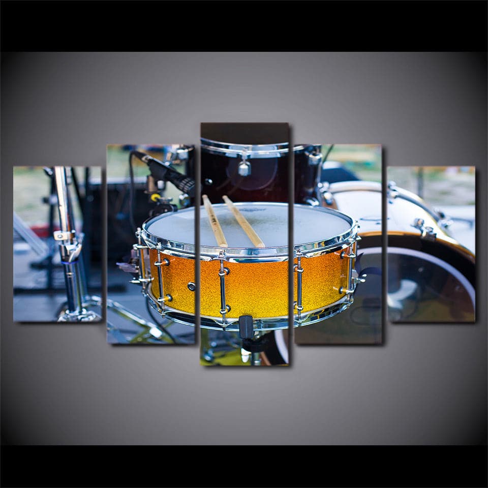 Pine Stretched  Framed 5 Panels - Drum