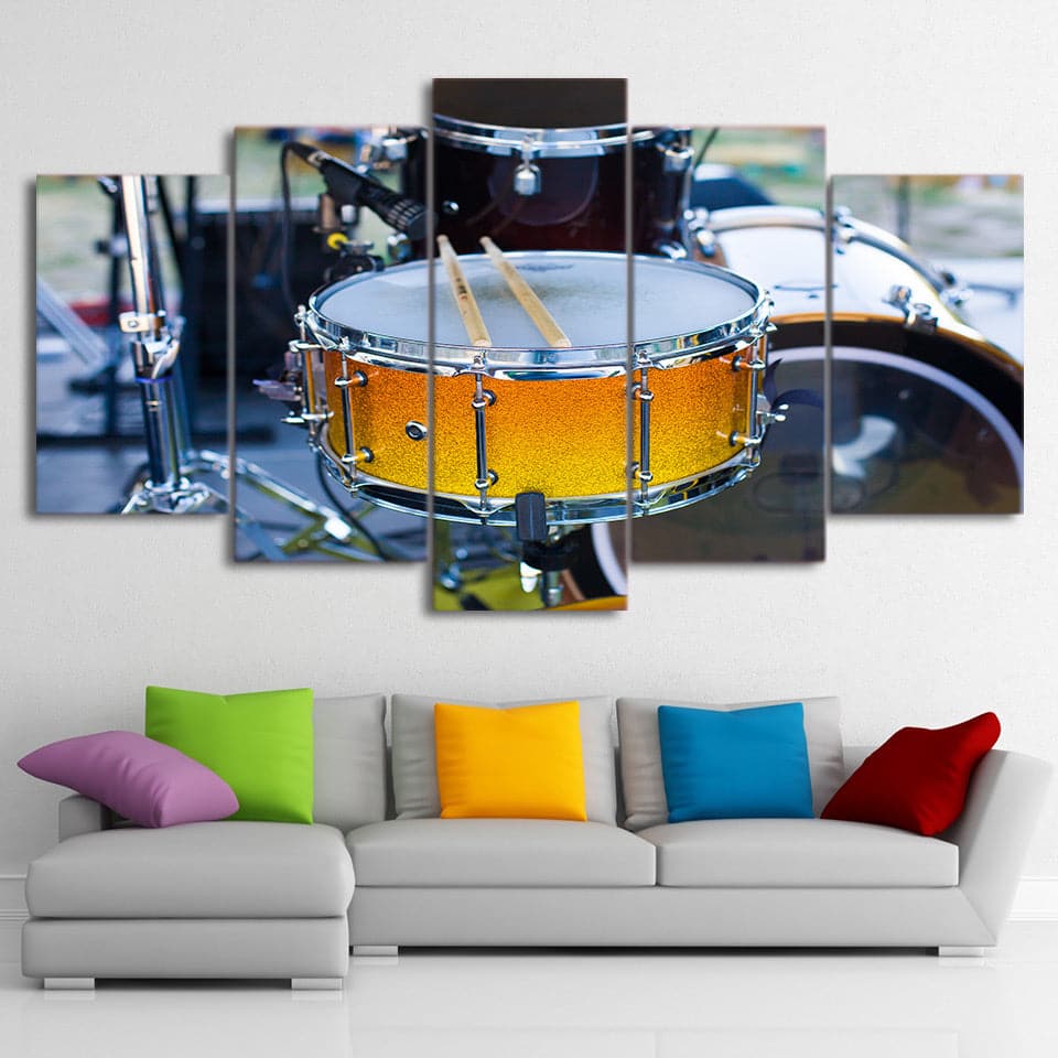 Framed 5 Panels - Drum