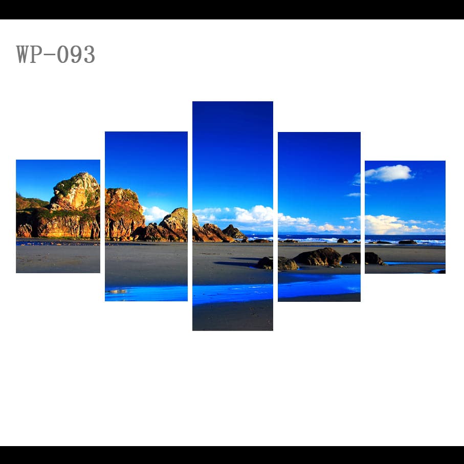 Pine Stretched  Framed 5 Panels - Landscape