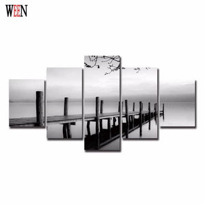 Framed 5 Panels - Landscape