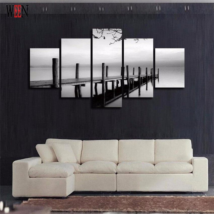 Framed 5 Panels - Landscape