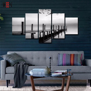 Framed 5 Panels - Landscape