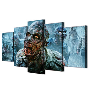 Framed 5 Panels - Zombie