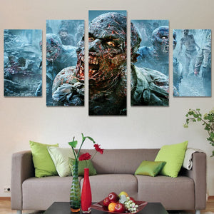 Framed 5 Panels - Zombie
