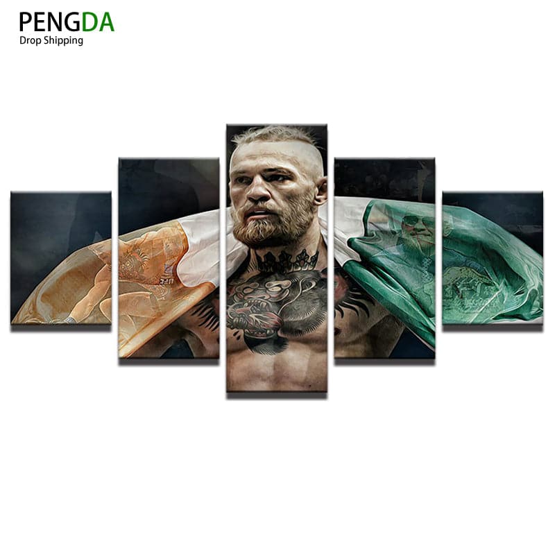 Framed 5 Panels - Conor McGregor