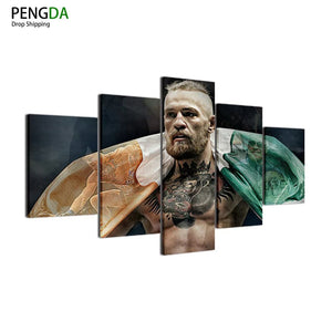 Framed 5 Panels - Conor McGregor