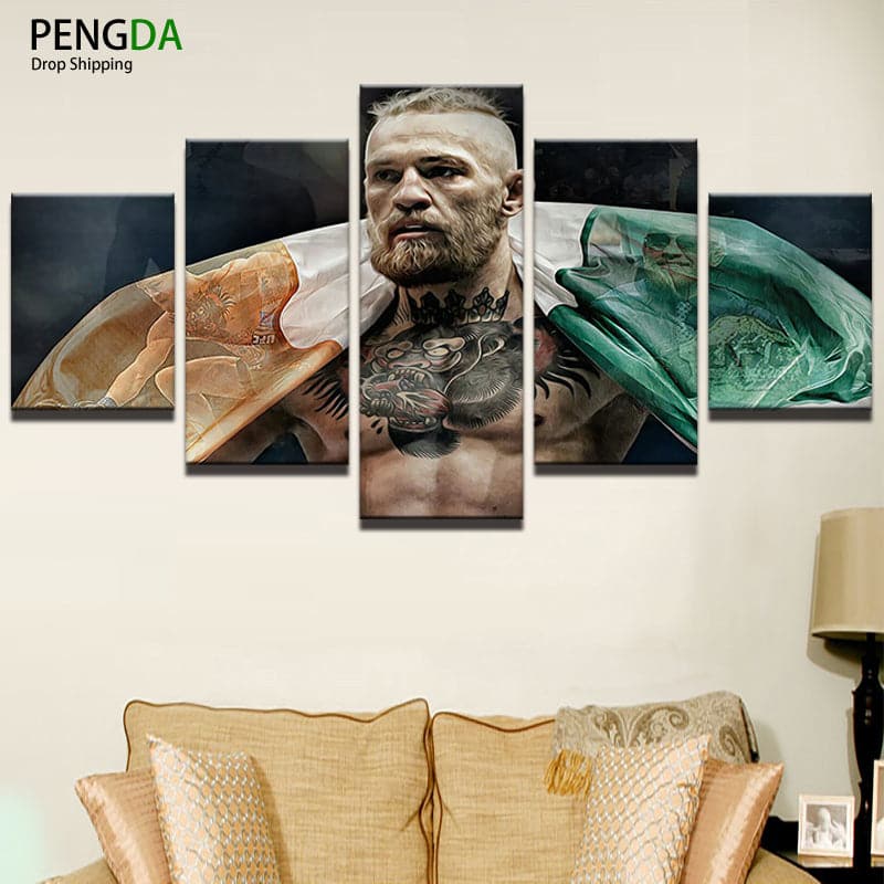 Framed 5 Panels - Conor McGregor