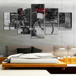 Framed 5 Panels - Bicycle