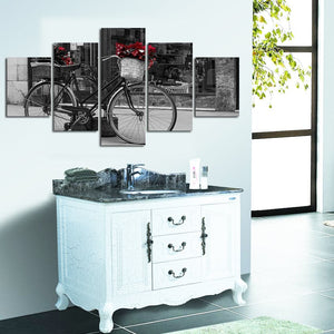 Framed 5 Panels - Bicycle