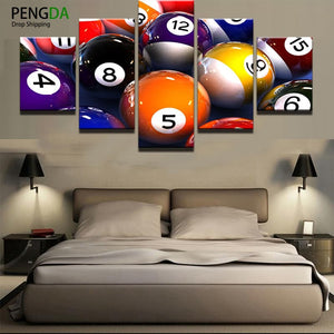 Framed 5 Panels - Pool