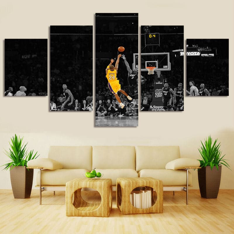 Framed 5 Panels - Kobe Bryant