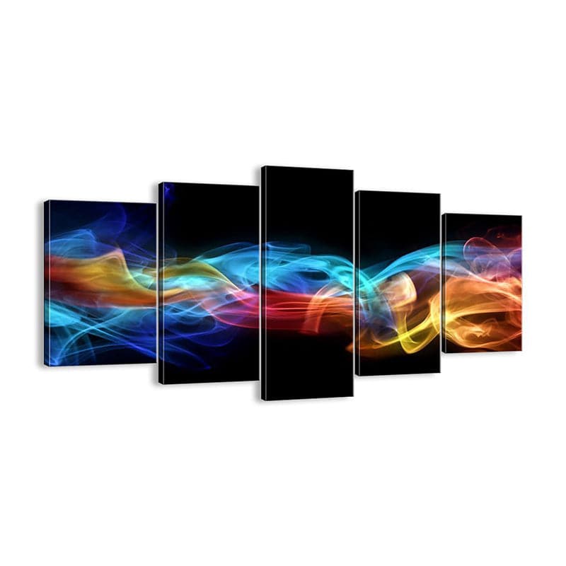 Framed 5 Panels - Abstract