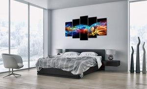 Framed 5 Panels - Abstract