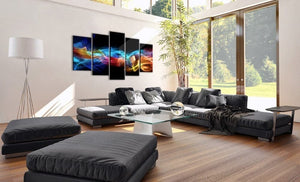 Framed 5 Panels - Abstract