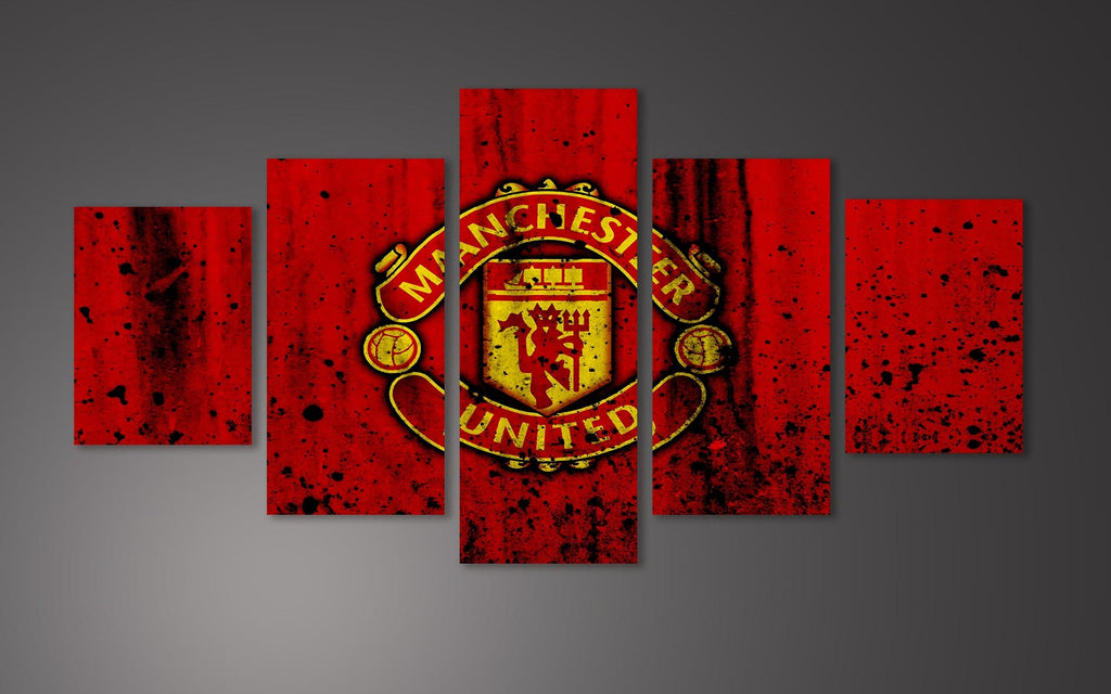 Framed 5 Panels - Manchester United Football Club