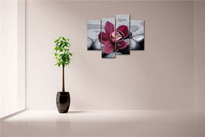 Framed 4 Panels - Flower