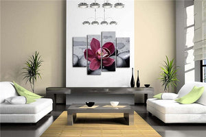 Framed 4 Panels - Flower