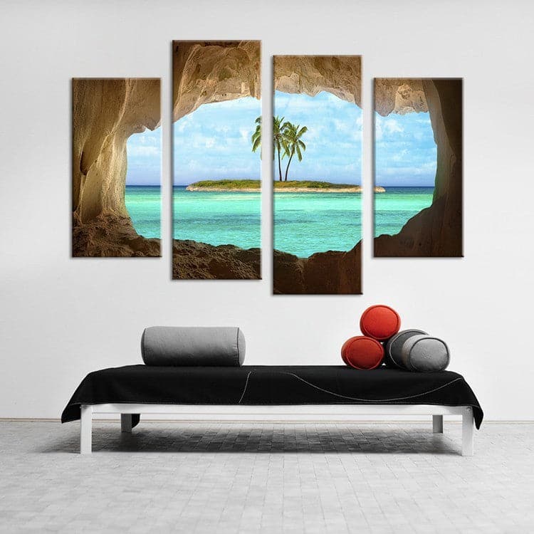 Framed 4 Panels - Landscape