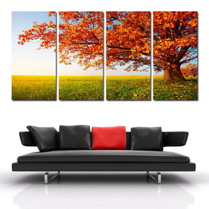 Framed 4 Panels - Tree