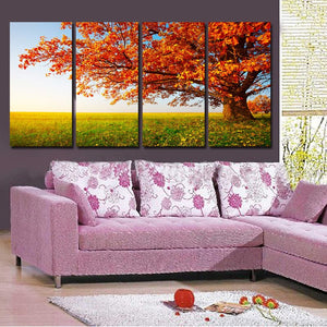 Framed 4 Panels - Tree