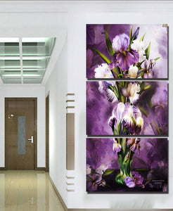 Framed 3 Panels - Flower