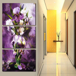 Framed 3 Panels - Flower