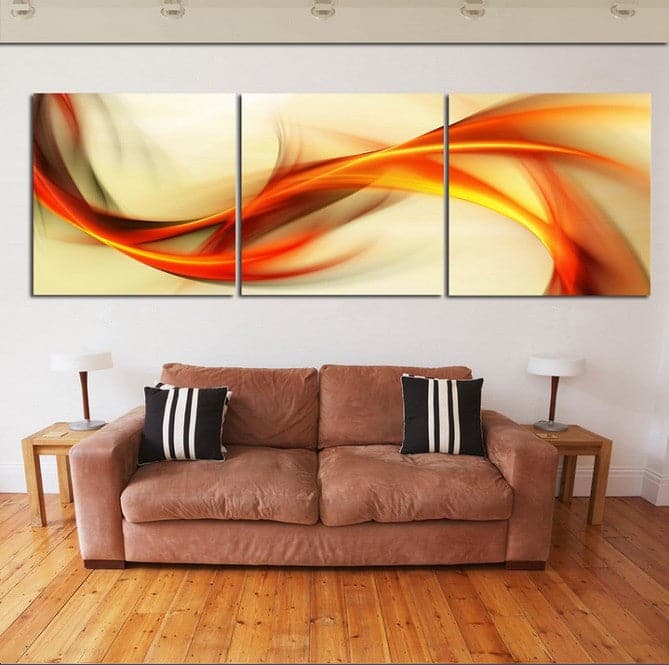 Framed 3 Panels - Abstract