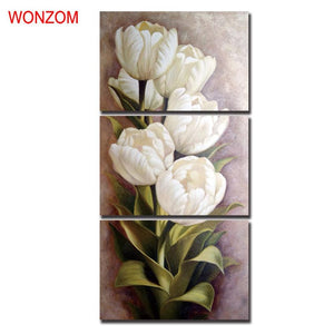 Framed 3 Panels - Flower