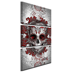 Framed 3 Panels - Skull