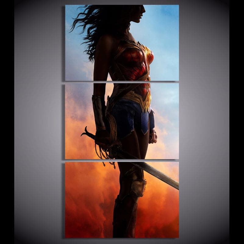 Framed 3 Panels - Wonder Woman