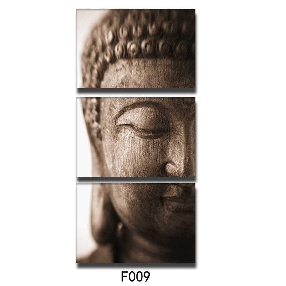 Framed 3 Panels - Buddha