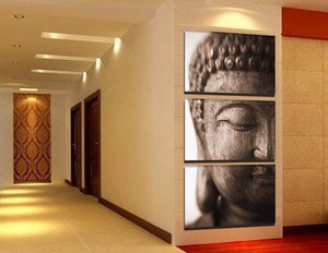 Framed 3 Panels - Buddha