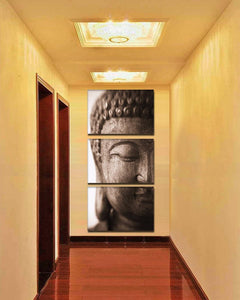 Framed 3 Panels - Buddha