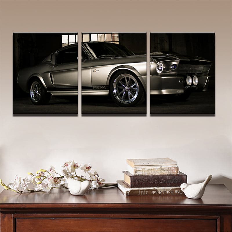 Framed 3 Panels - Ford Mustang