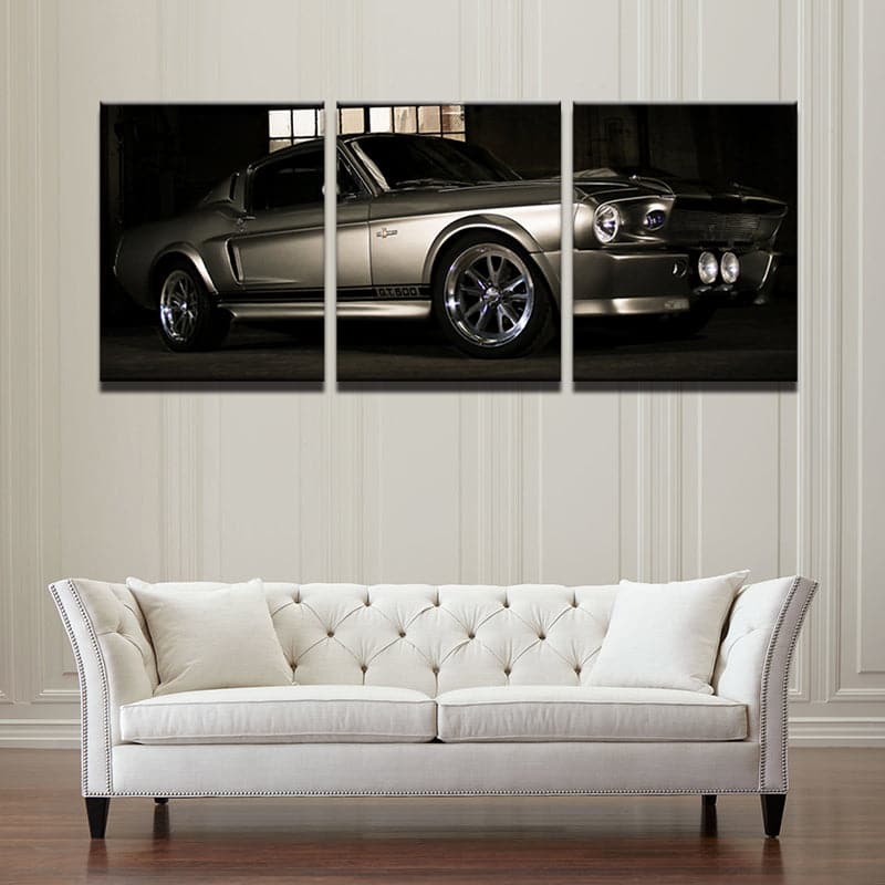 Framed 3 Panels - Ford Mustang