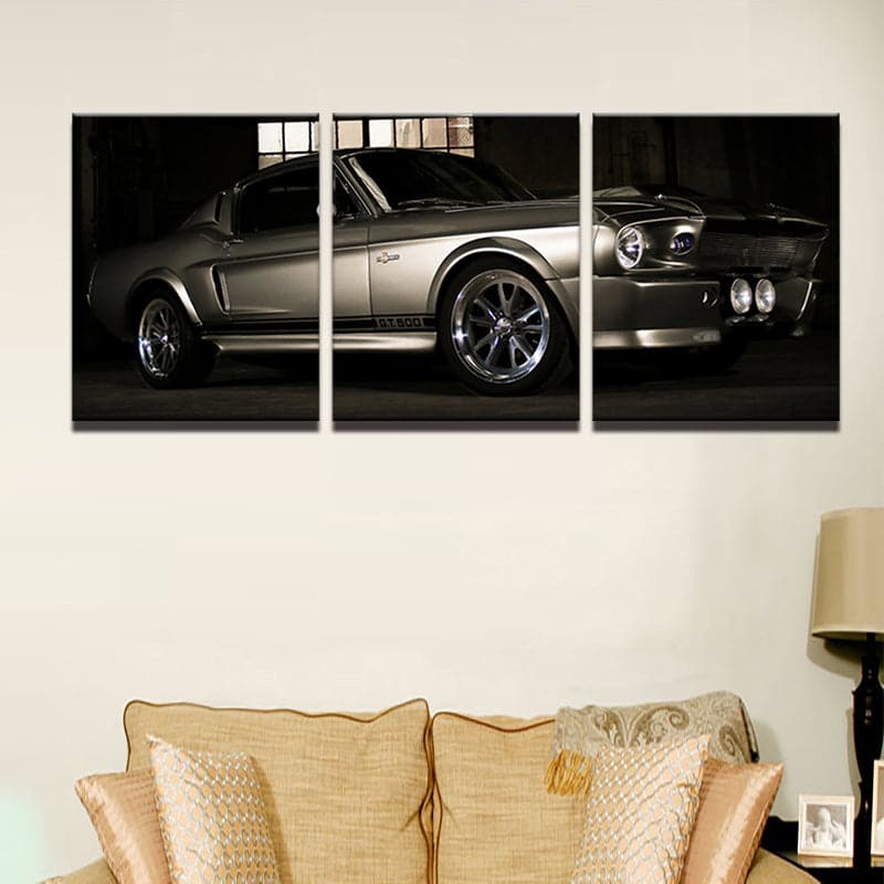 Framed 3 Panels - Ford Mustang