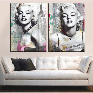 Framed 2 Panels - Marilyn Monroe