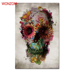 Framed 1 Panel - Skull