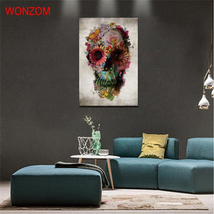 Framed 1 Panel - Skull